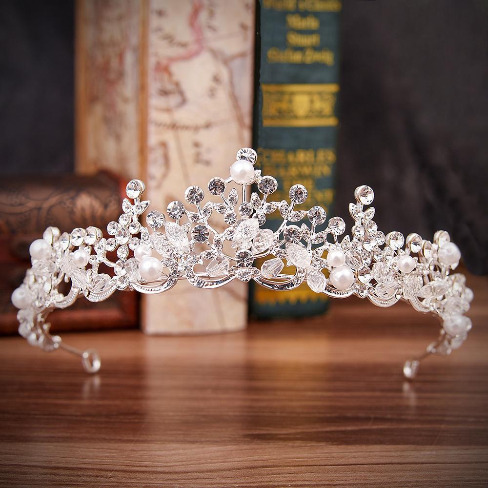 Itacazzo Bridal Headwear Full of Dazzling Atmosphere Noble Copper-colour Ladies' Birthday Party Tiara Crown for Wedding Bride
