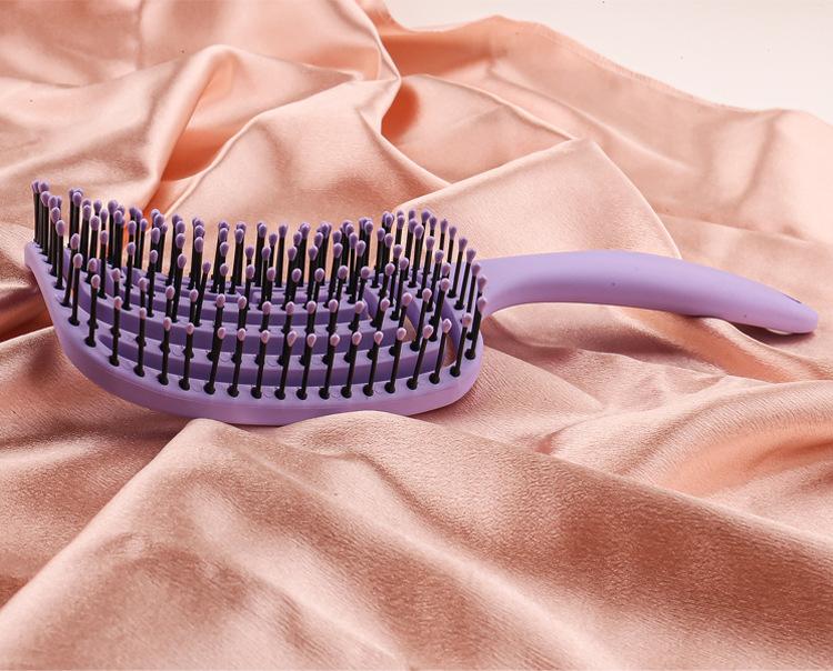 Back-shaped Mosquito Coil TT Comb Hair Styling Set, Straight Hair, Eight-claw Ribs Comb, Hollow Massage Comb