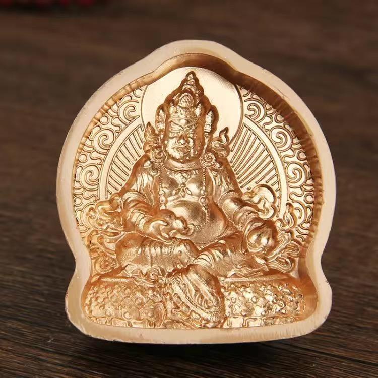 Miniature 3D Buddhist Figures Making Molds, Yellow Tantric Casting Tools, Variety Shapes, DIY Mold Crafts, Buddhism Supplies