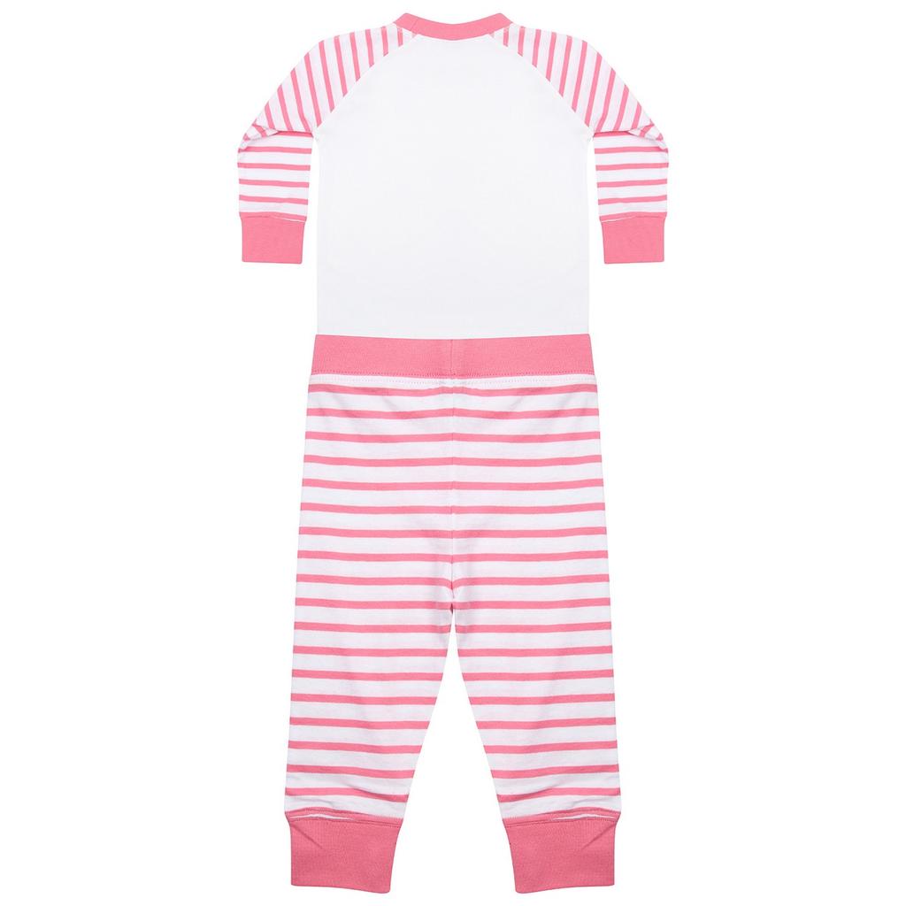 Larkwood Childrens/Kids Striped Long Pajamas Set