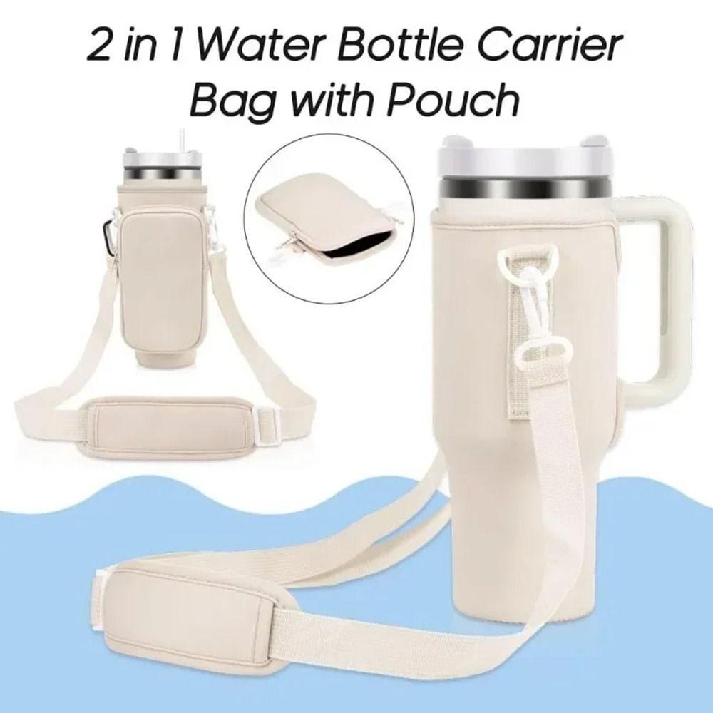 Adjustable Water Bottle Sleeve Portable Water Cup Accessories for 40oz Tyeso Bottle Hiking