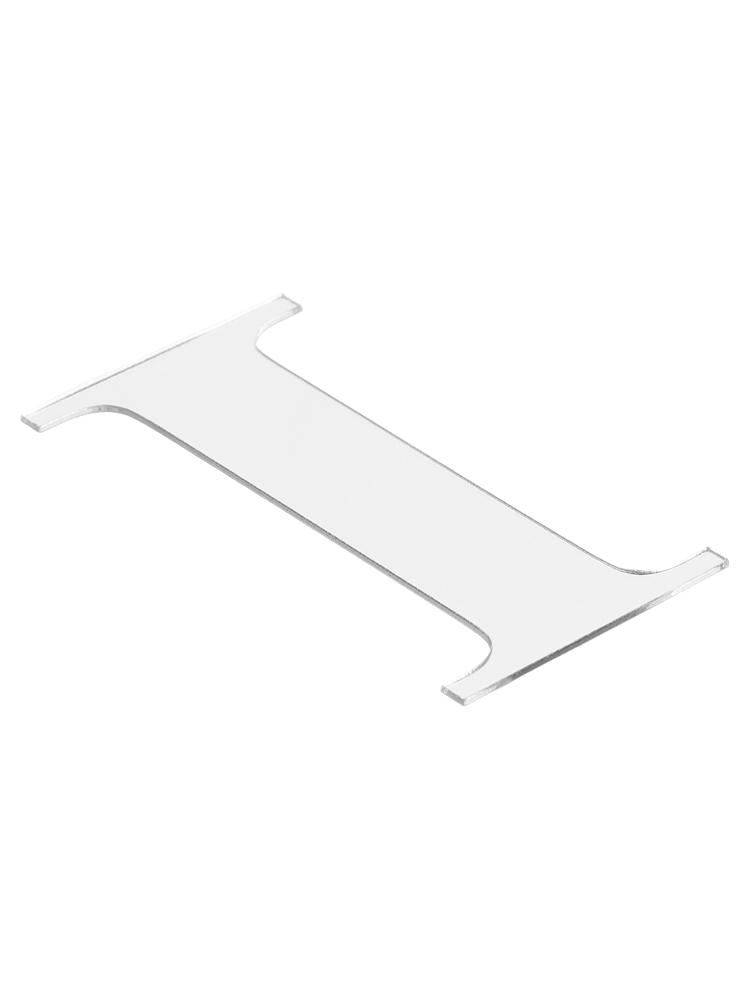 Mirror Wall Sticker Silver 10cmx8cmx1cm 1pc 26 Letters