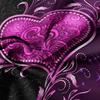 3pcs Valentine'S Day Romantic Purple Heart Rose Floral Duvet Cover Set HD Print for Home & BedroomValentine'S Day Gifts