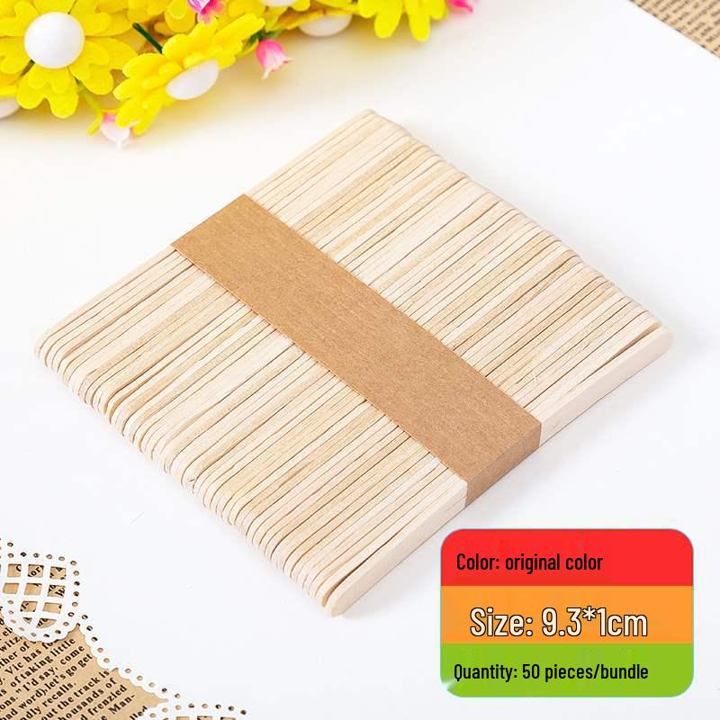 Colored Wooden Popsicle Sticks for DIY Crafts - Ideal for Kindergarten Projects and Handmade Creations.