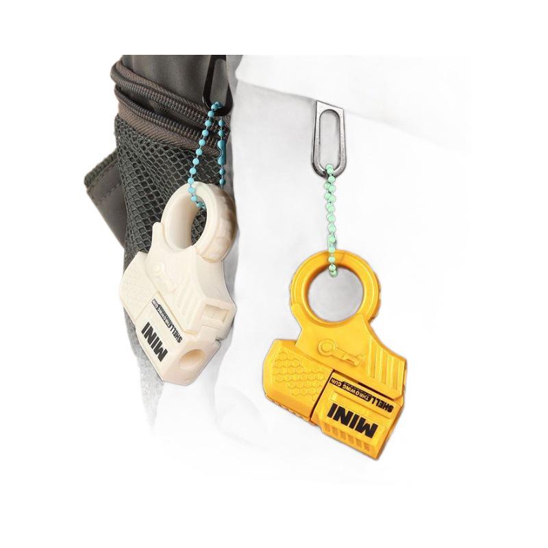 Mini Finger Launcher Rotating Toy Gun with Shell Ejecting for Boys