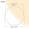 uxcell 6-Piece 10" Embroidery Hoops, Adjustable Round Bamboo Circles, Cross Stitch Hoop Rings for Arts, Crafts, Sewing, and DIY Decoration