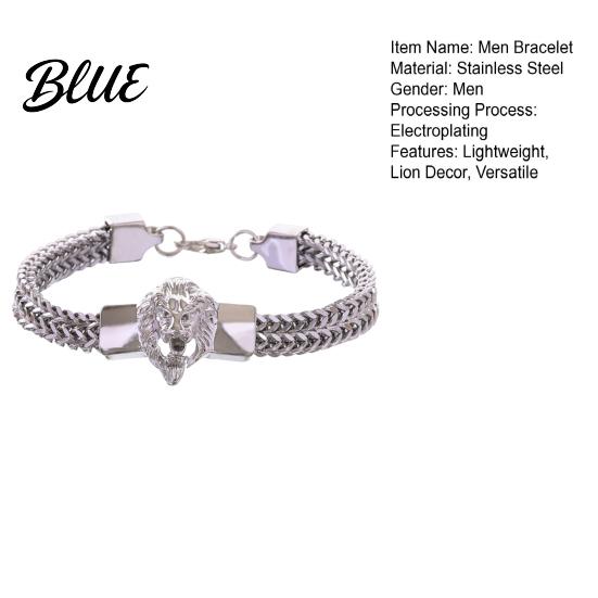 Decor Men Wristwear Bracelet Lion Hip Hop Style Formal Occasion