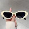 European and American style cat eye small frame trendy sunglasses small fragrant style high-end street photography thin jelly sunglasses