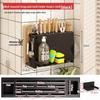 Wall-Mounted Kitchen Knife & Storage Rack