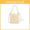 Woven Crossbody Pearl Bag Suitable For Girls Handmade Bead Bag For Daily Outfit