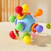 Hand Grip Ball Teeth-Glue Manhattan Gnawing And Potable Rattle Sound Toy