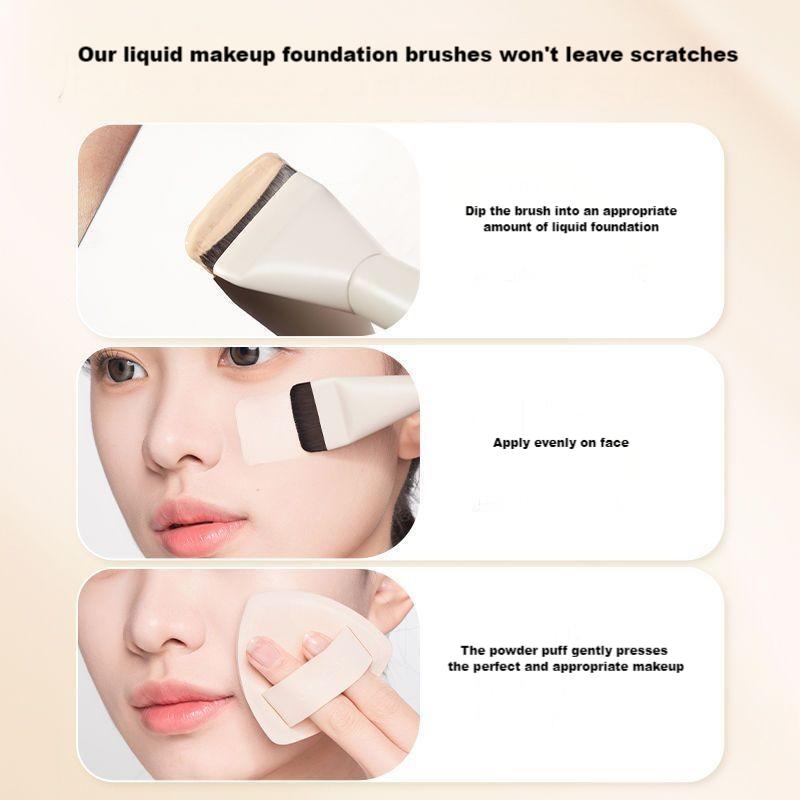 1 Pcs Flat Foundation Brush for Makeup, Foundation Brush for Liquid Make Up Concealer Brush Foundation Contour Brushes for Blend
