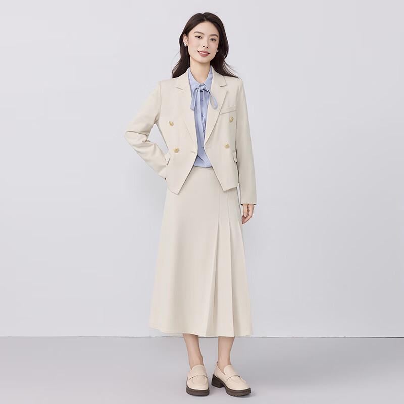 Telooman Women's Elegant Non-Iron Office Suit Set