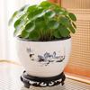 Lilang Large White Round Flower Pots (Set of 2)