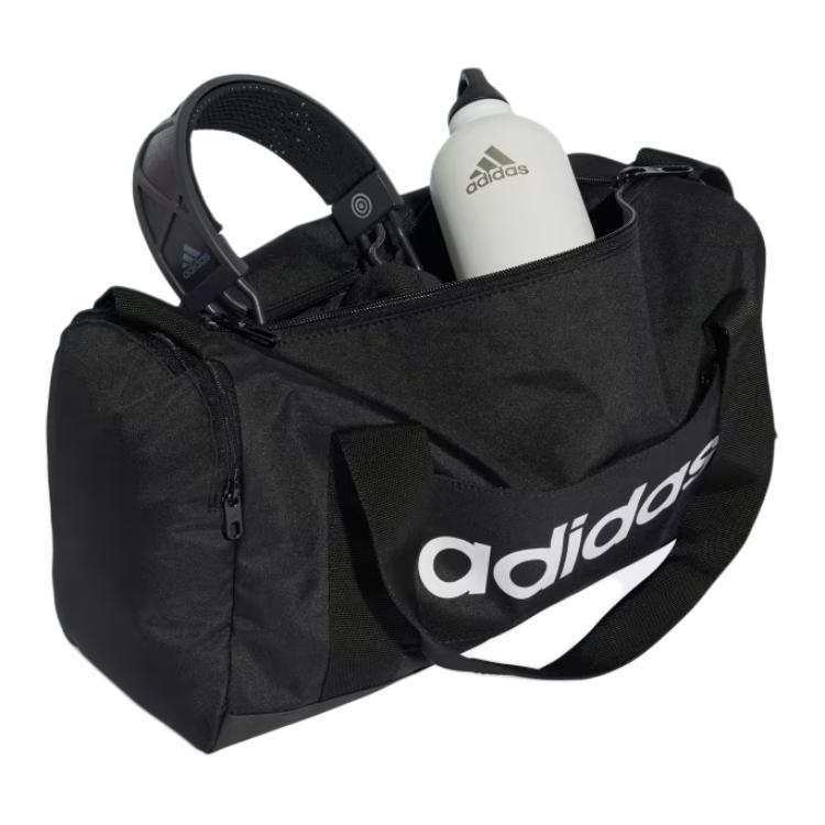 adidas Polyester Portable Gym Bag Small Unisex Black & White JE8347