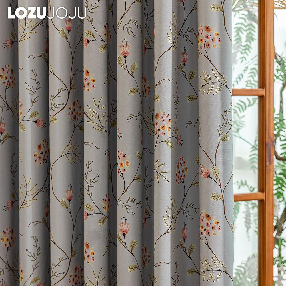 1PC LOZUJOJU European Luxury 100% Blackout Blackout Curtain Vintage Floral Curtains Curtain for Bedroom Living Room Balcony Window for Home Decor