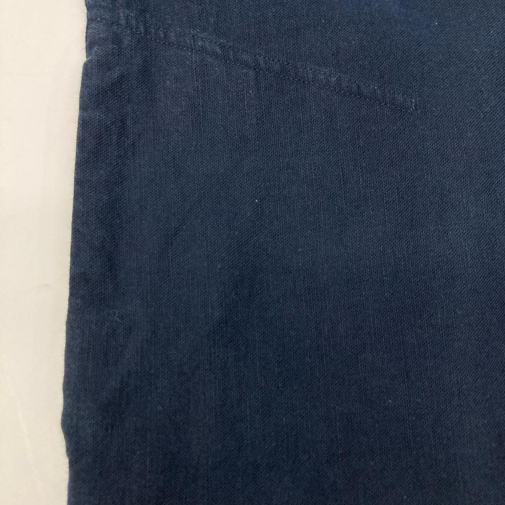 JURGEN LEHL J0141FA321 Blue Cotton Linen Boat Neck Tunic dress M NavyUsed