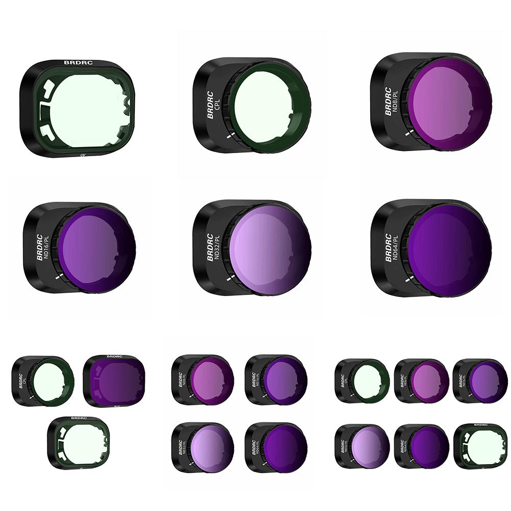 Optical Glass Lens Filter UV/CPL/ND8 PL/16 PL/32 PL/64 PL Drone Camera Lens Filter Adjustable Waterproof for DJI Mini 4 Pro