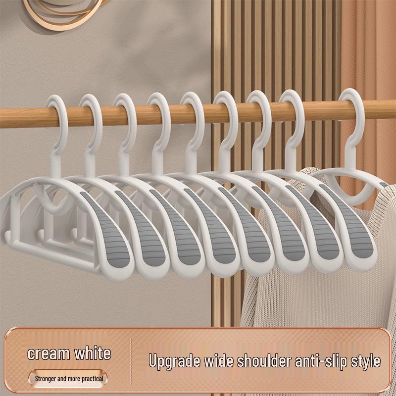 Traceless Non-Slip Wide Shoulder Coat Hanger - No Bulging, No Deformation, High-End Feel