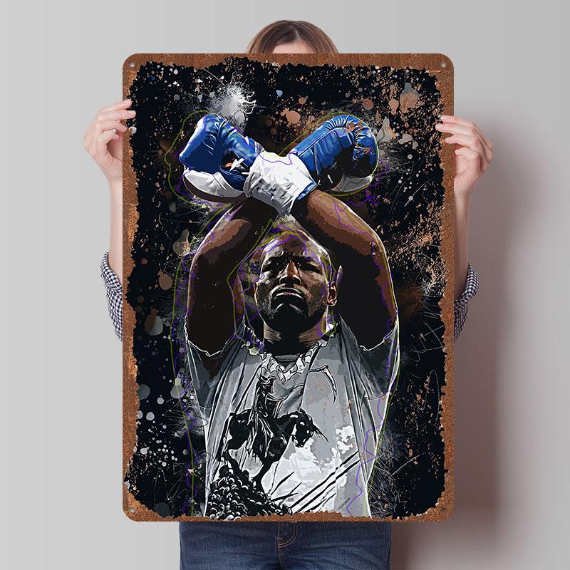 Bernard Hopkins Boxer Metal Posters Custom Vintage Metal Signs Wall Art Tin Plaque for Man Cave Modern Home Decoration Luxury