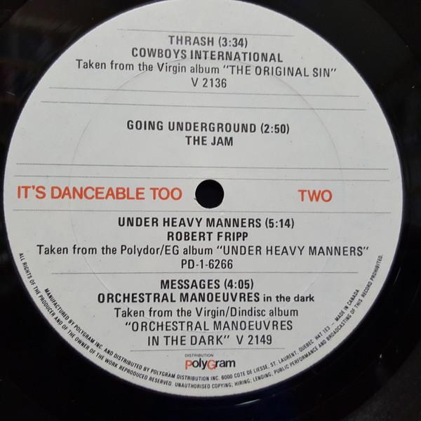 

LP Record VARIOUS Its Danceable Too NONE Polygram 1980 Canada Rock Used