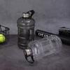 2.2L Durable Plastic Sports Water Bottle with Steel Lid - Drop-Resistant and Portable for Outdoor Use