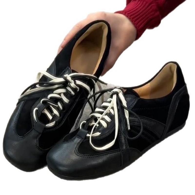 Retro Shoes, Lace-up Shoes, Women's Height-increasing Casual Sneakers, Versatile Sports Shoes