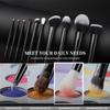 DUcare Professional 12pcs Makeup Brushes Set Powder Foundation Eyeshadow Face Eyes Black Natural-synthetic Hair Make Up Brushes