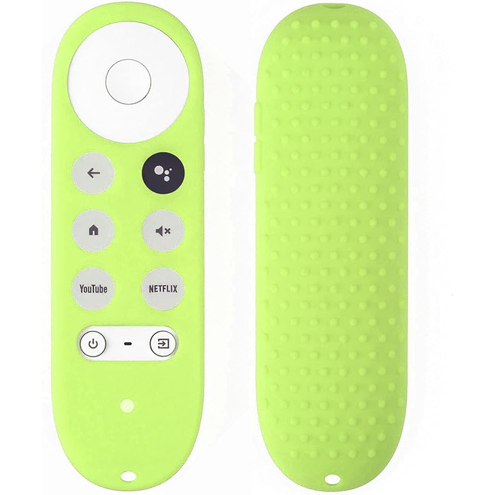 Remote Control Cover, TV Remote Control Cover, Protective Cover, Silicone Case with TV Remote Control (Luminous Green)