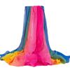 Extra Large Chiffon Printed Scarf White Shawl Dual-purpose Women's Korean Version Autumn and Winter Long Scarf Beach Towel for Women