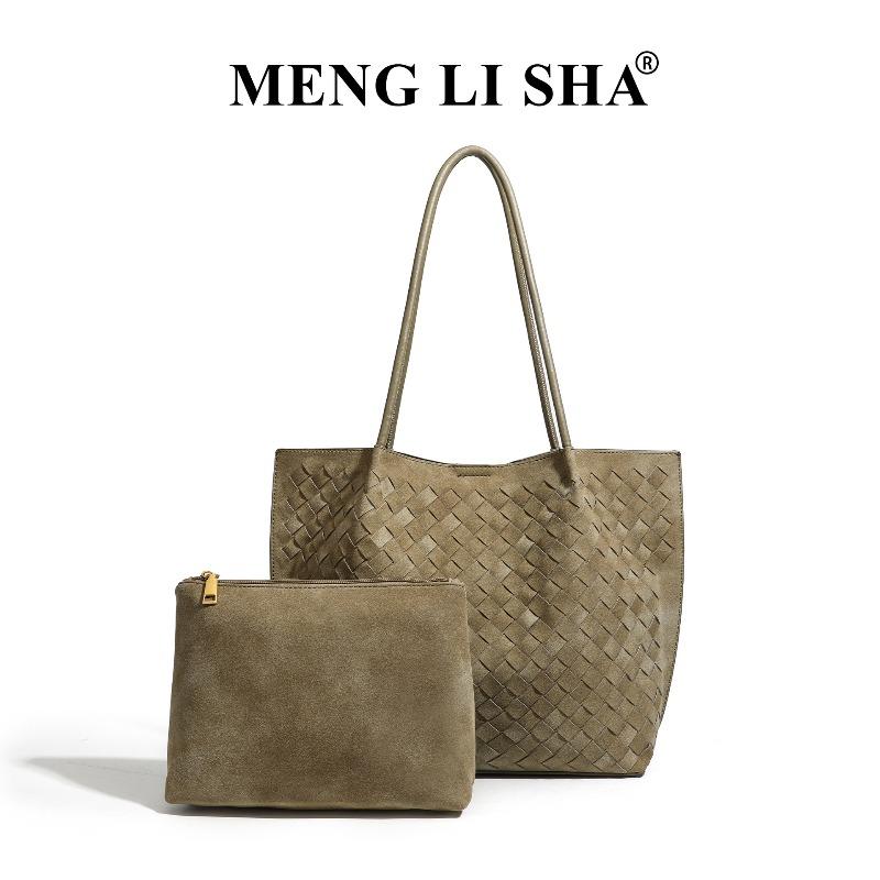 Large capacity single shoulder underarm tote bag autumn and winter new high-end suede woven bag portable tote bag