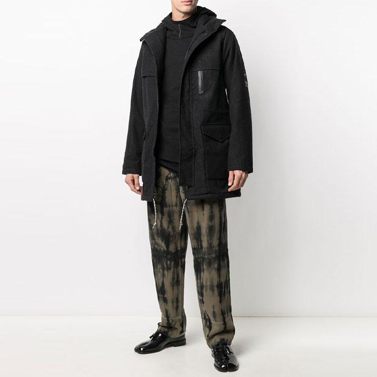 Y-3 FW21 Ensfarvet Hetteparka Herre Yttertøy Svart GK4819