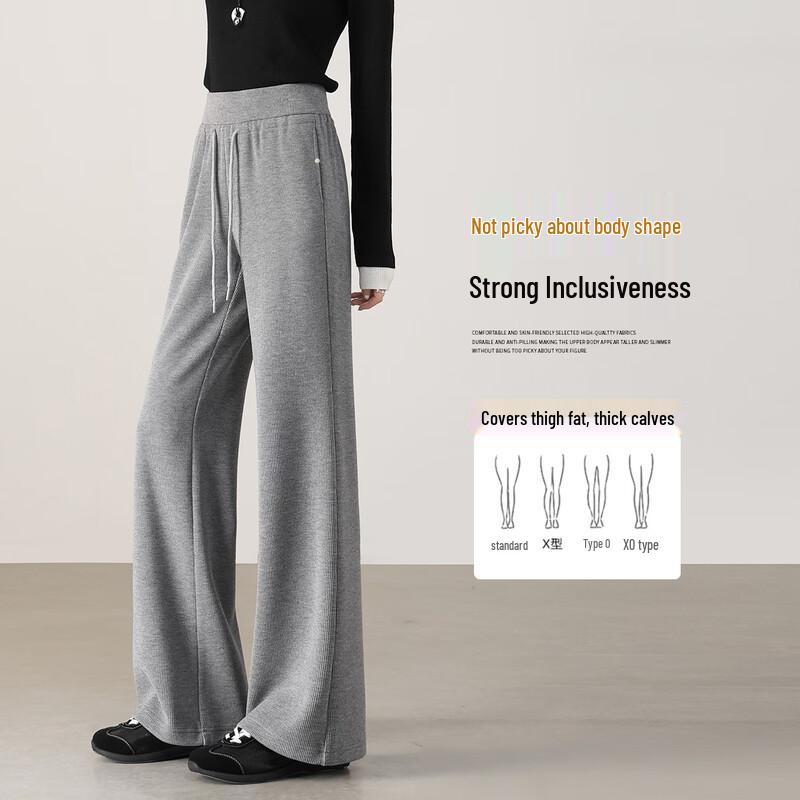 Dámské přiléhavé kalhoty s širokými nohavicemi a rozšířeným střihem pro volný čas