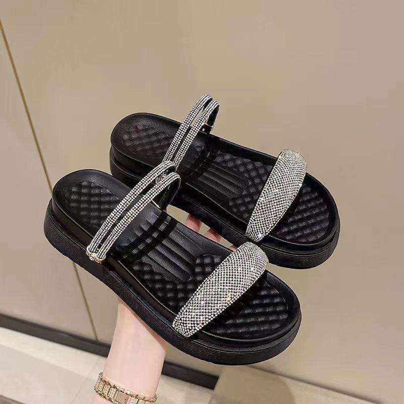 

Fashion Ladies Shoes Rhinestones Open Toe Platform Women s Sandals Diamond Cheap Liquidation Korea on Offer Shoe Summer 2025 Comfortable 36