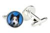 Siberian Husky, Chukcha - cufflinks in a box, handmade jewelry, product of the Art-Dog brand