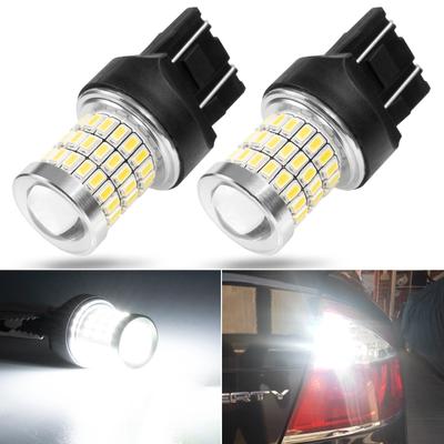 Extrémne jasná LED žiarovka 7443 7440 T20 7441 W21W 58-SMD Náhrada Biela pre Auto Zadné Svetlá pre Jazdu Dozadu Brzdové Koncové Svetlá Žiarovky DRL 2X