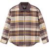 Li Ning Comfortable Zipper Polo Casual Short Sleeve Shirt Men Shirts Brown Plaid ASHR103-2