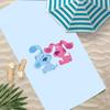 B-Blau's Spuren & Du! Handtuch Polyester Strandhandtuch Schnelltrocknend Sandfrei Badetuch für Sommer Pool Reise Urlaub