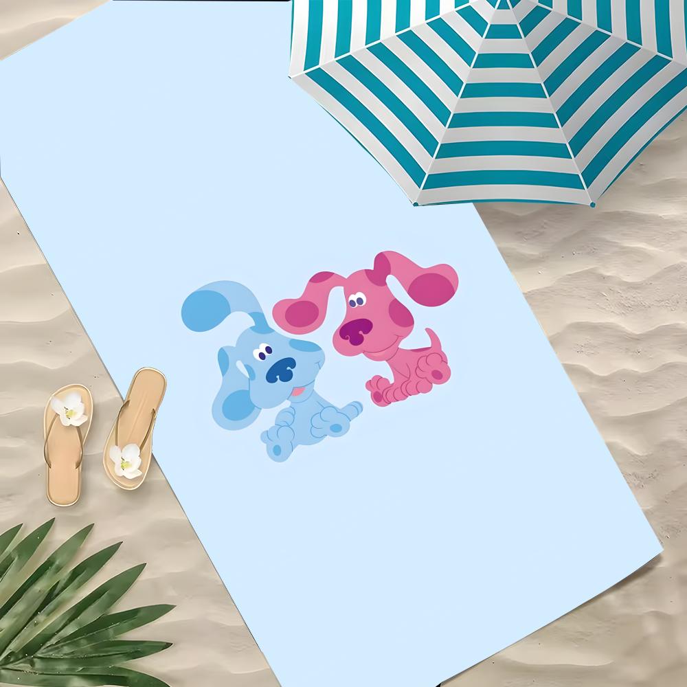B-Blau's Spuren & Du! Handtuch Polyester Strandhandtuch Schnelltrocknend Sandfrei Badetuch für Sommer Pool Reise Urlaub
