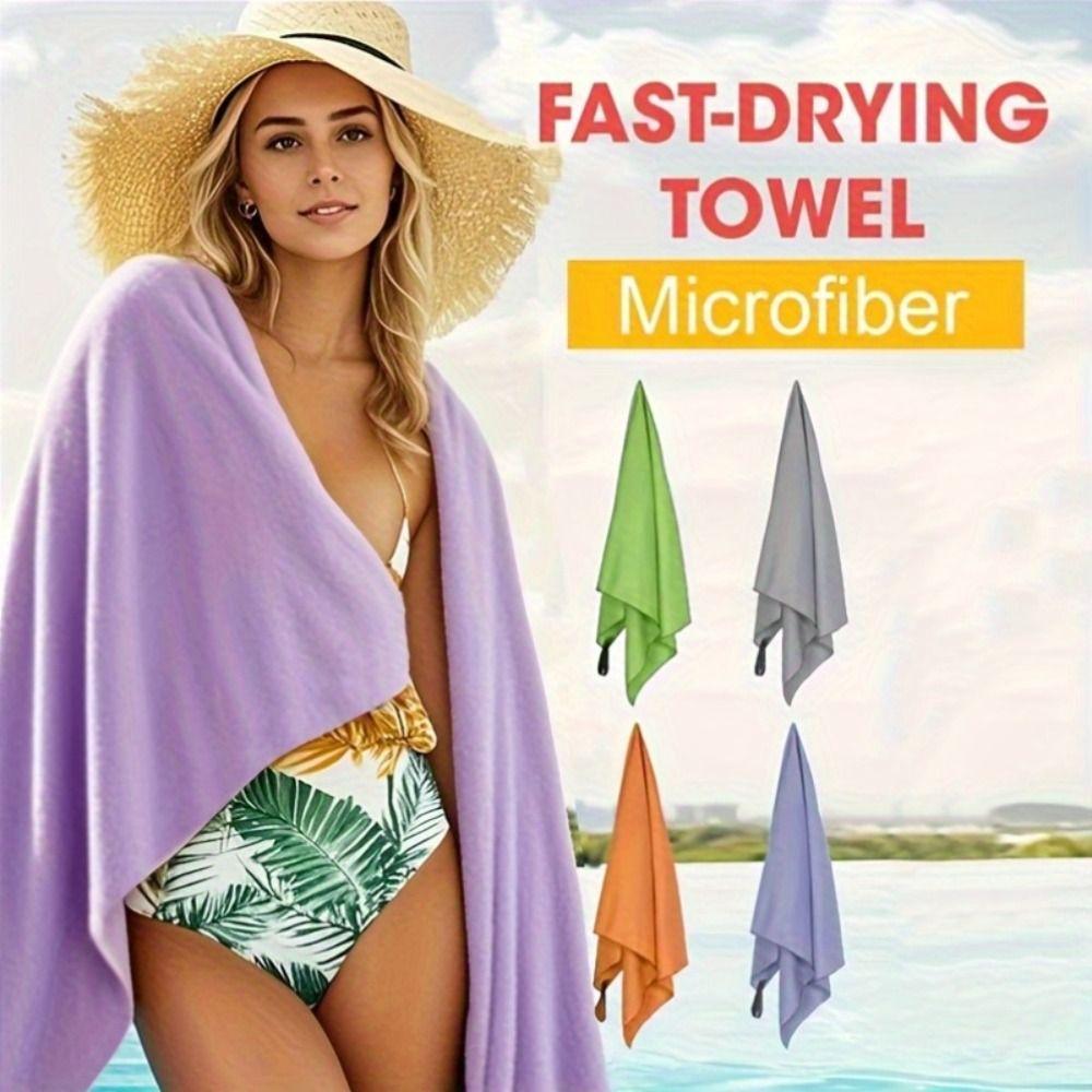 Quick Dry Microfiber Sports Towel Super Absorbent Beach Washcloth Towels Absorbent Swim Towel  Gym