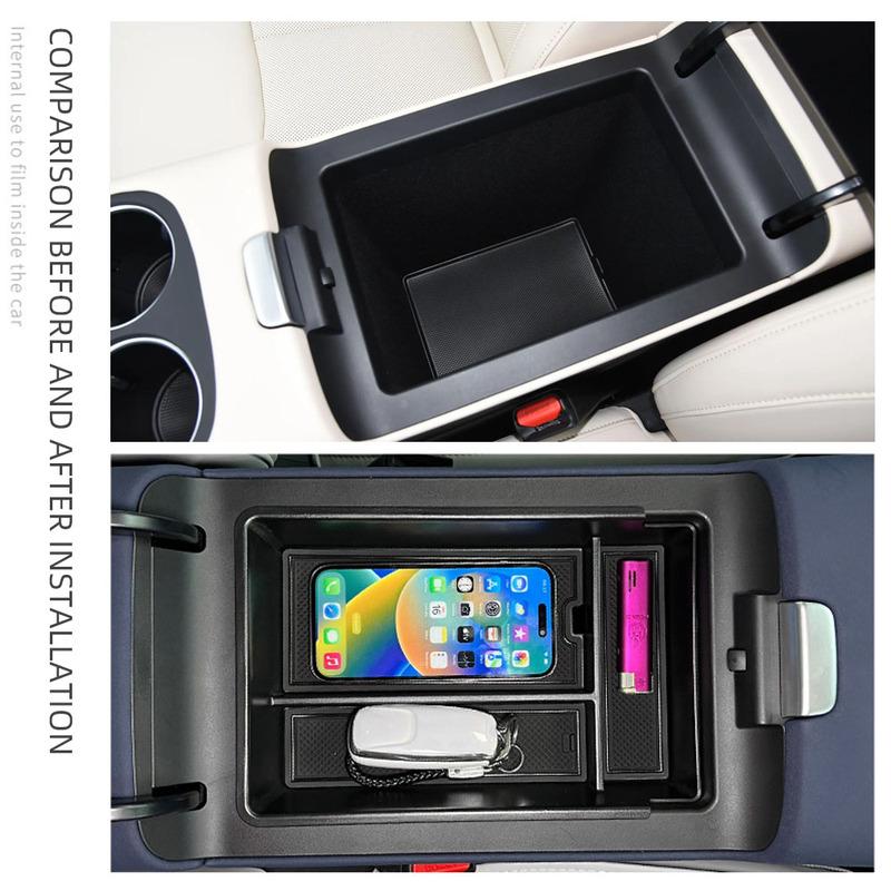 For Xiaopeng G6 Armrest Storage Box Car Central Control Organizer Container Stowing Tiding ABS Interior Tray Accessories