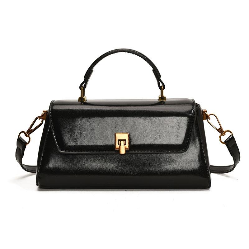 Tragbare hochwertige kleine quadratische Tasche Damen Winter neue Retro trendige Mode Schultertasche Nischendesign Damentasche