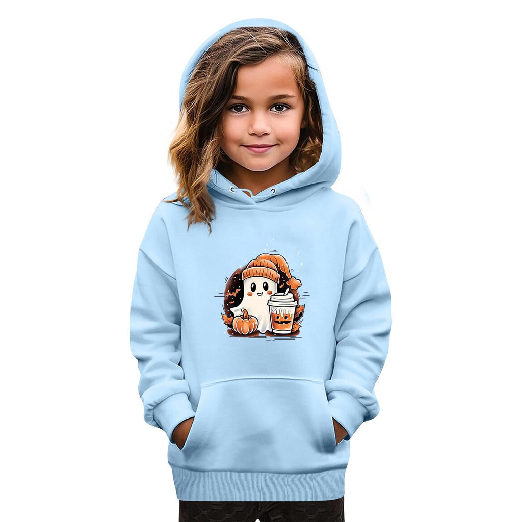 Sweatshirts For Teen Girls Hoodies Long Sleeve Drawstring Pullover Cute Oversized Hoodie Halloween Day