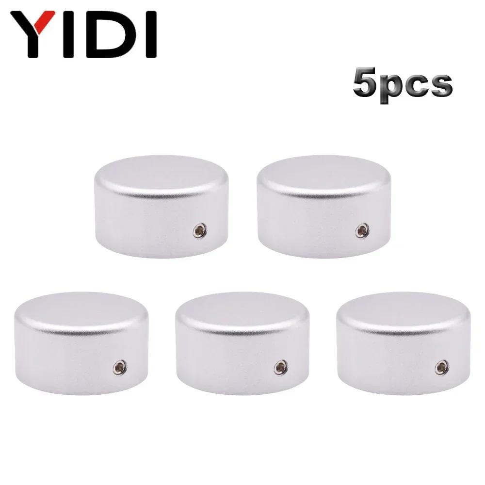 5/10pcs 9 Pin Guitar Effect Pedal Button 3PDT Footswitch Latching Stomp Foot Switch Nail Cap Red Gold Alloy Protection Cover