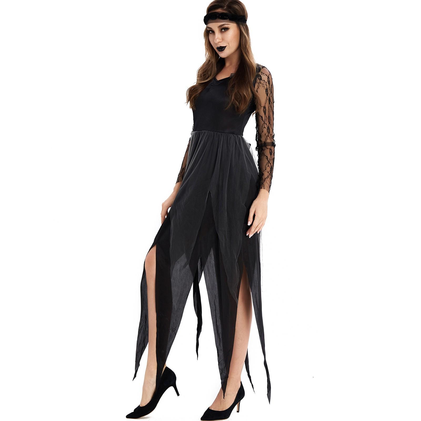 Женский костюм черного дьявола на Хэллоуин — фото 4