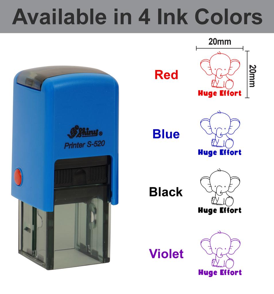 Printtoo Teachers  Stamp  Huge Effort Self,Inking Rubber  Stamp  Motivation Encouragement Review Messages Grading For Homework School Classroom -