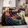 1pc Colorful Dinosaurs Blanket, Lightweight Flannel Throw Blanket For Sofa, Bed, Travel, Camping, Living Room, Office, Couch, Chair, And Bed