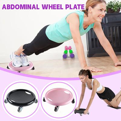 Disque de Patinage à Quatre Roues, Disque Abdominal Silencieux et Sain, Disque Abdominal de Fitness
