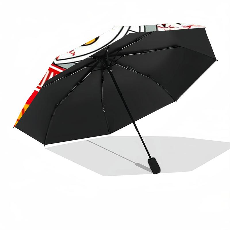 Benfica Theme Automatic Umbrella, Lightweight & Portable, 8 Rib, Perfect for Outdoor Travel, Birthdays, Christmas, Gifts.