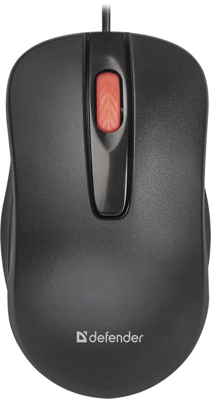 Mysz przewodowa Defender POINT MM-756 OPTICAL 1000dpi 3P czarna